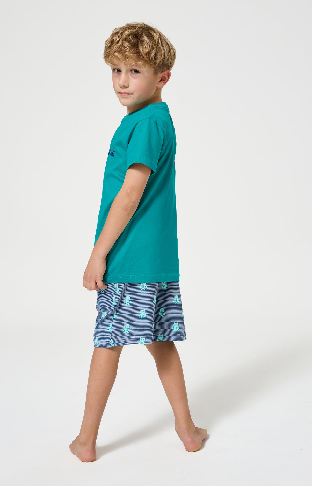 Pyjama Enfant IA de la joie Manches courtes Imprimé robots 6