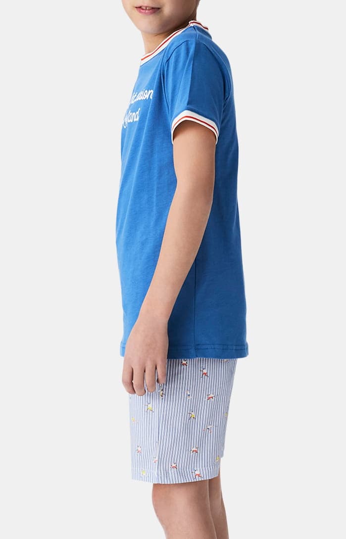 Pyjashort enfant Roland Garros tennis bleu 6