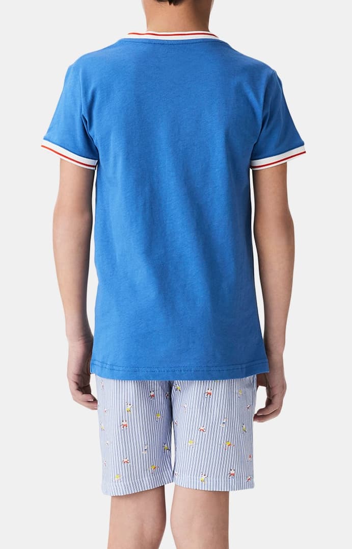 Pyjashort enfant Roland Garros tennis bleu 7