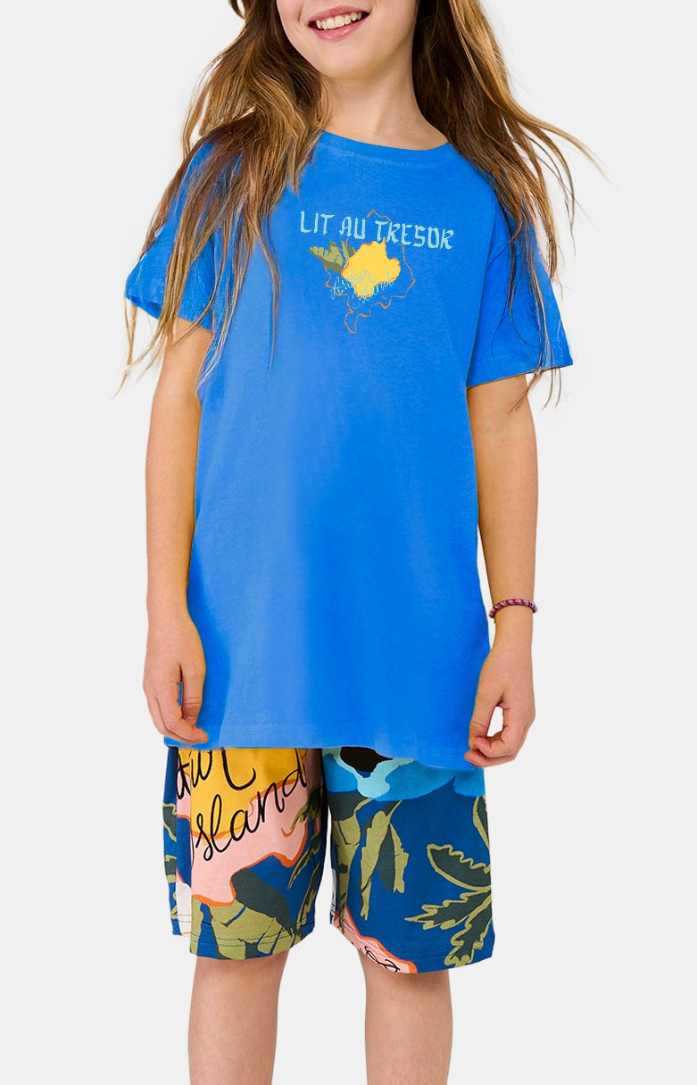 Pyjashort Enfant Arthur Island Bleu et Multicolore 4