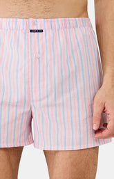 Caleçon classique - Rayure rose 1