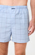Caleçon classique homme bleu clair carreaux 2