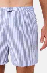 Caleçon classique Homme Rayure Marine et Bleu 6