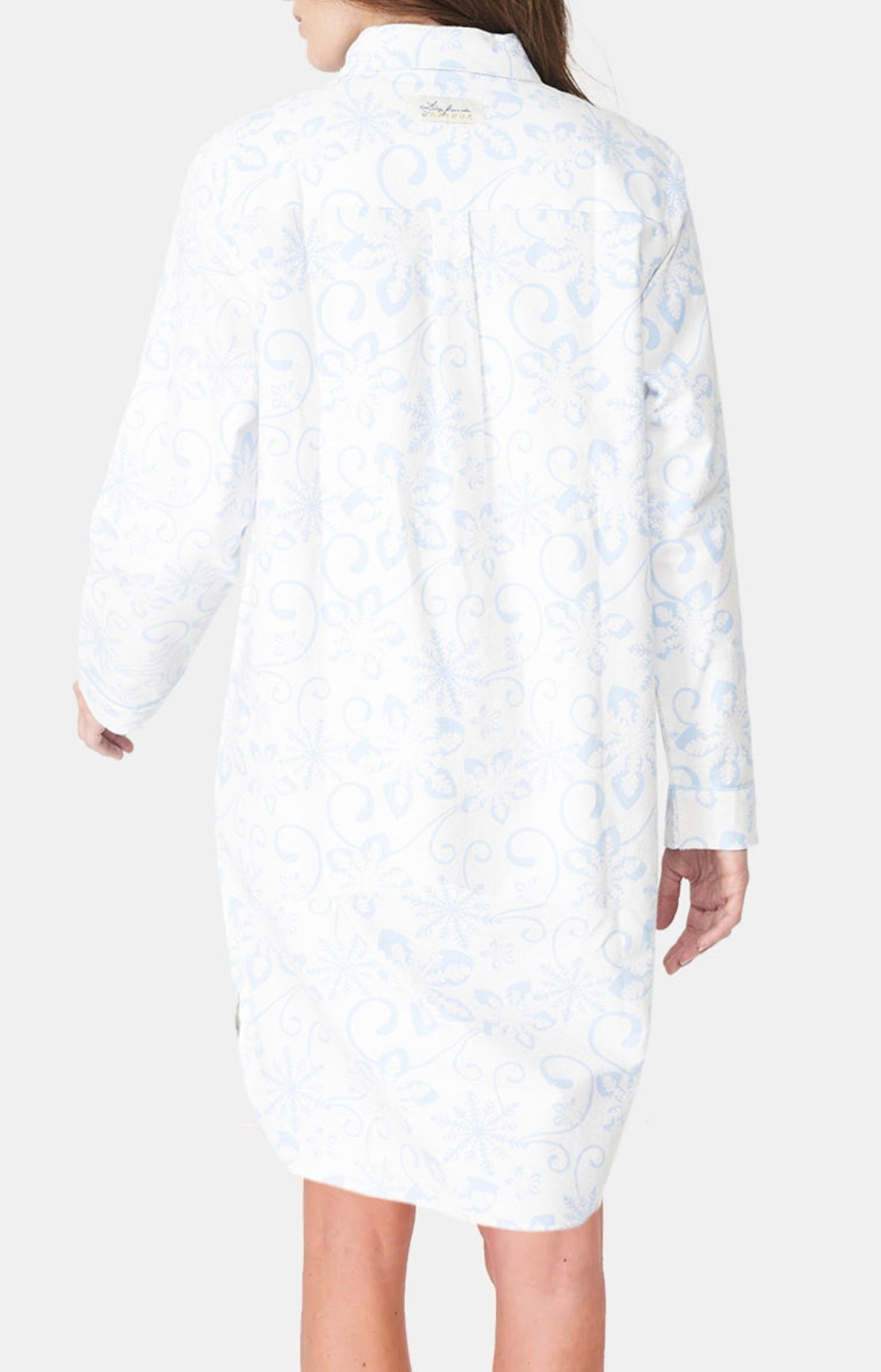 Chemise Grand-Père Femme Dreamland Blanc et Ivoire 5
