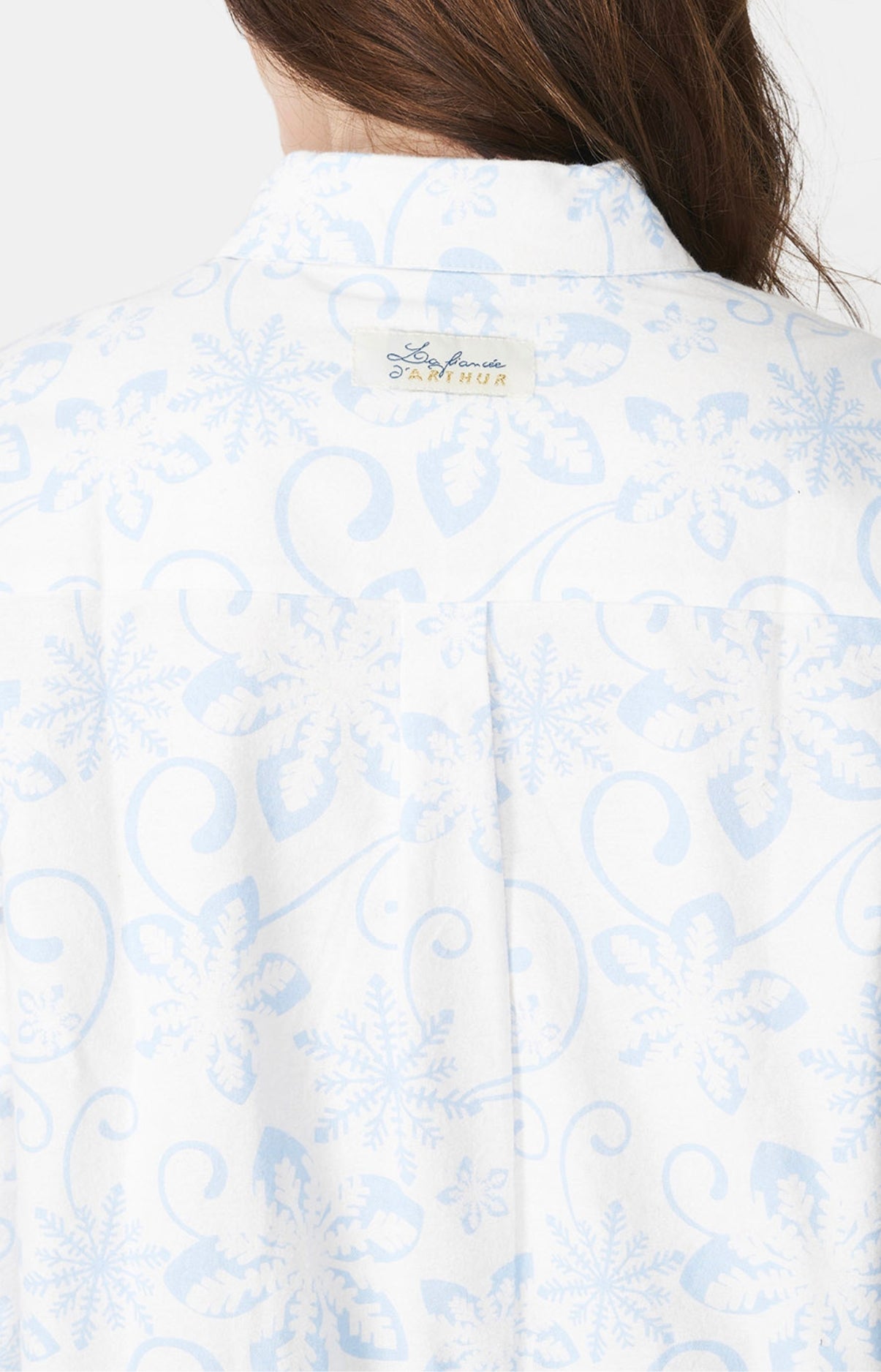 Chemise Grand-Père Femme Dreamland Blanc et Ivoire 6