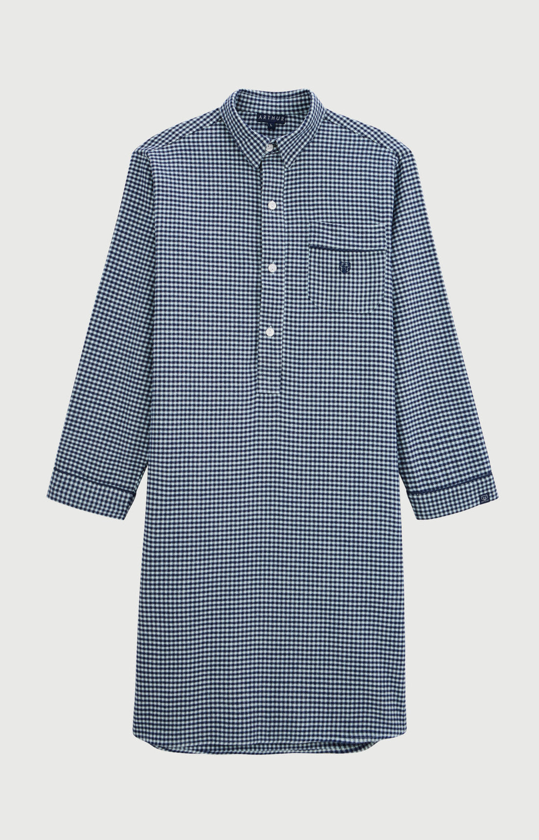 Chemise Grand-Père en flanelle de coton - Elie