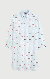 Chemise de nuit Homme Le Grand Prix du Sommeil Manches longues Imprimé voiture formule 1  3