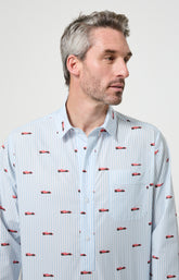 Chemise de nuit Homme Le Grand Prix du Sommeil Manches longues Imprimé voiture formule 1  2