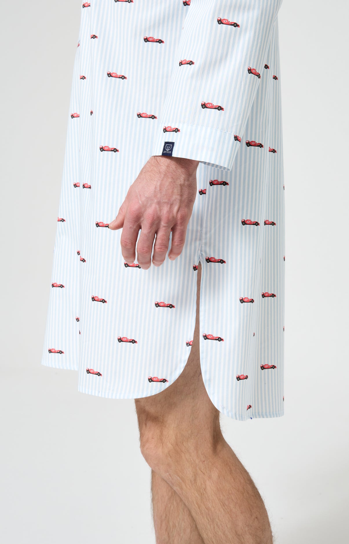 Chemise de nuit Homme Le Grand Prix du Sommeil Manches longues Imprimé voiture formule 1  6