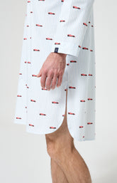 Chemise de nuit Homme Le Grand Prix du Sommeil Manches longues Imprimé voiture formule 1  6
