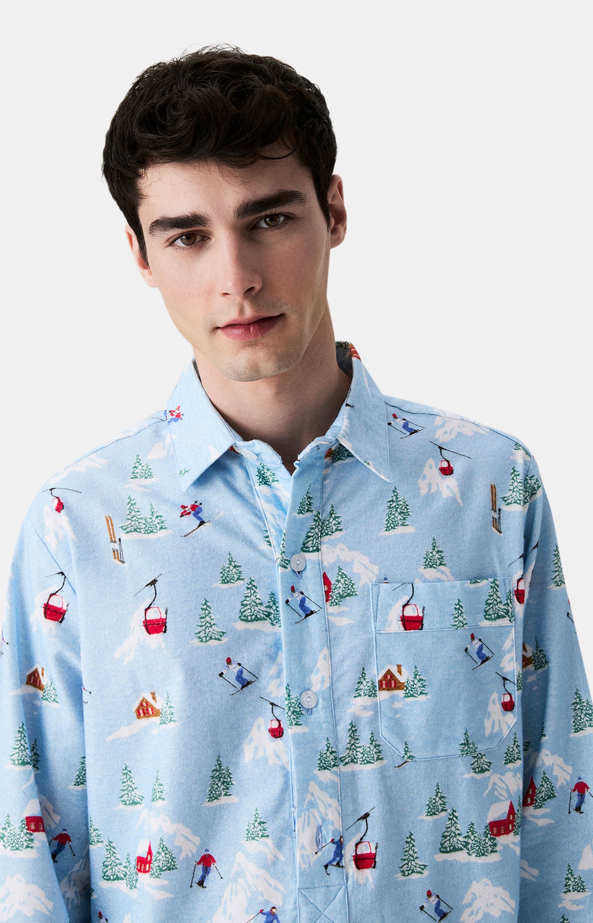 Chemises de nuit Homme Père Noël en altitude CIEL 2