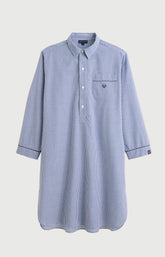 Chemise de nuit Homme Vichy Manches longues Imprimé petits carreaux 3