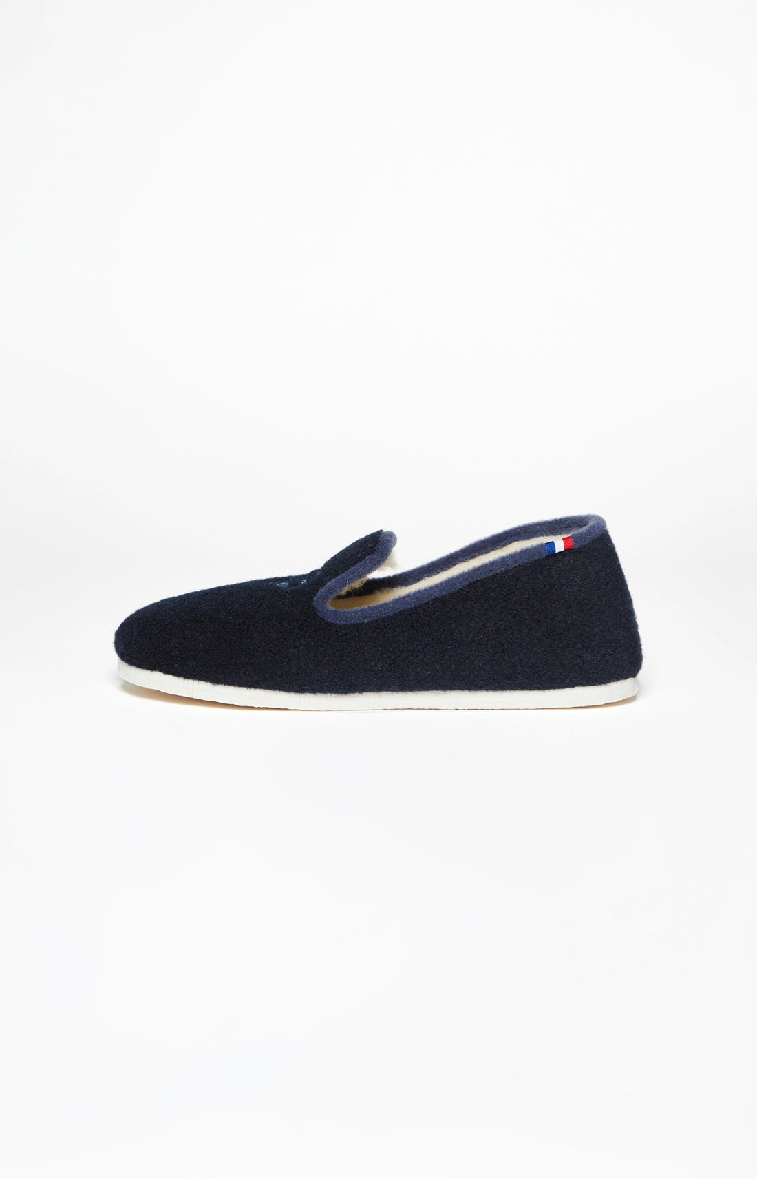 Charentaises Homme Laine Marine 4