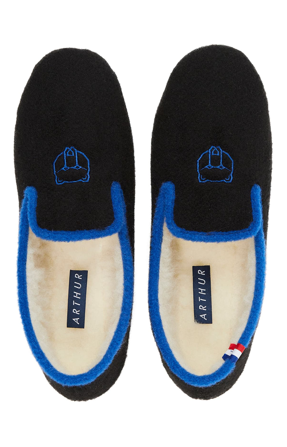 Charentaises Homme Laine Noir 2