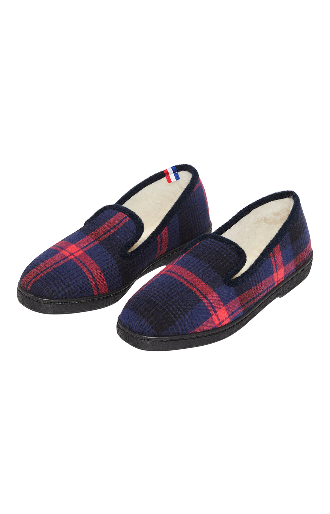 Charentaises Homme Carreaux Yale Marine 1