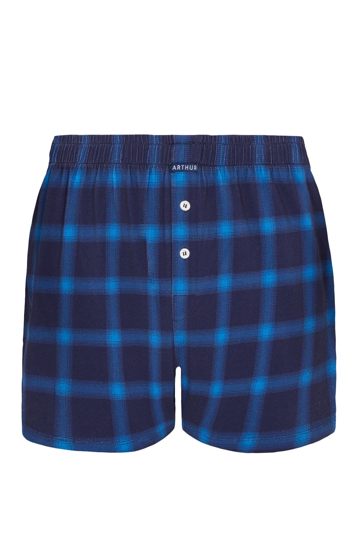 Caleçon de nuit Homme Carreaux Marine 3