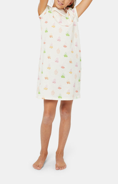 ABClothing Chemise De Nuit Fille Coton Bambou - Robe De Nuit Légère Et Respirante 3-12 Ans (Lot 3 Impressions)
