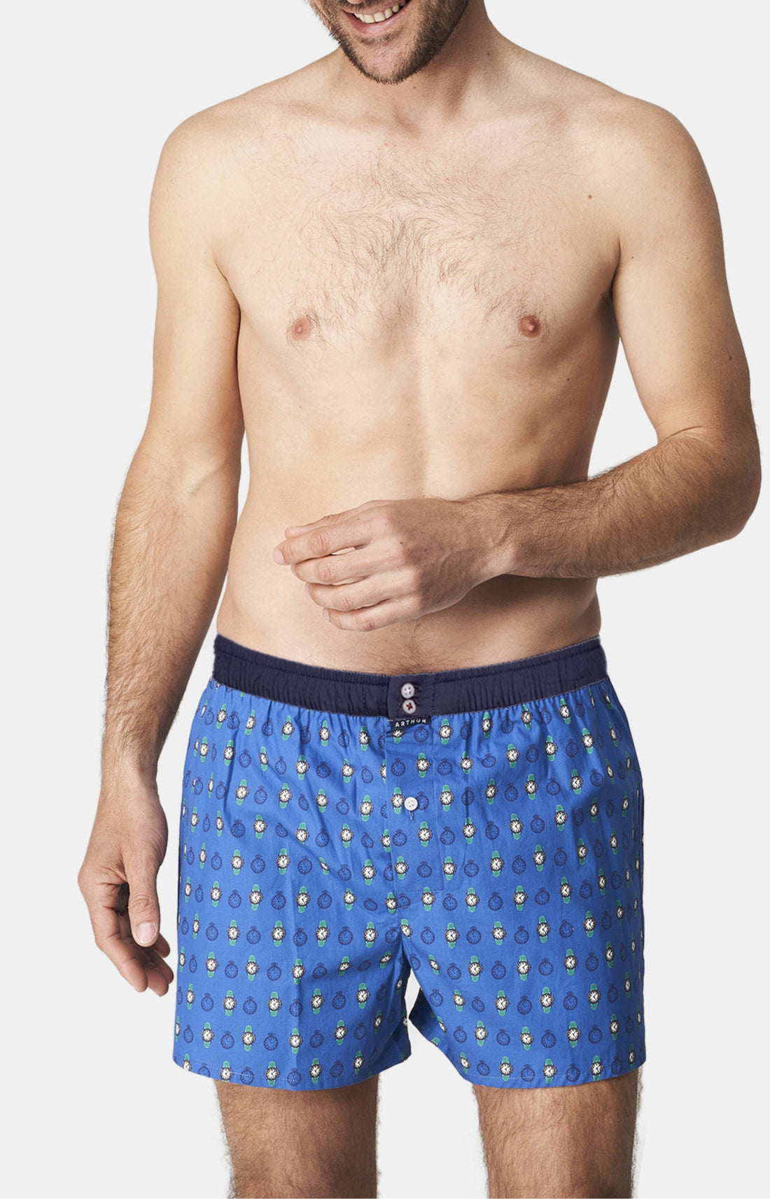 Caleçon avec suspensoir Homme Le Club n°1116 Bleu 1