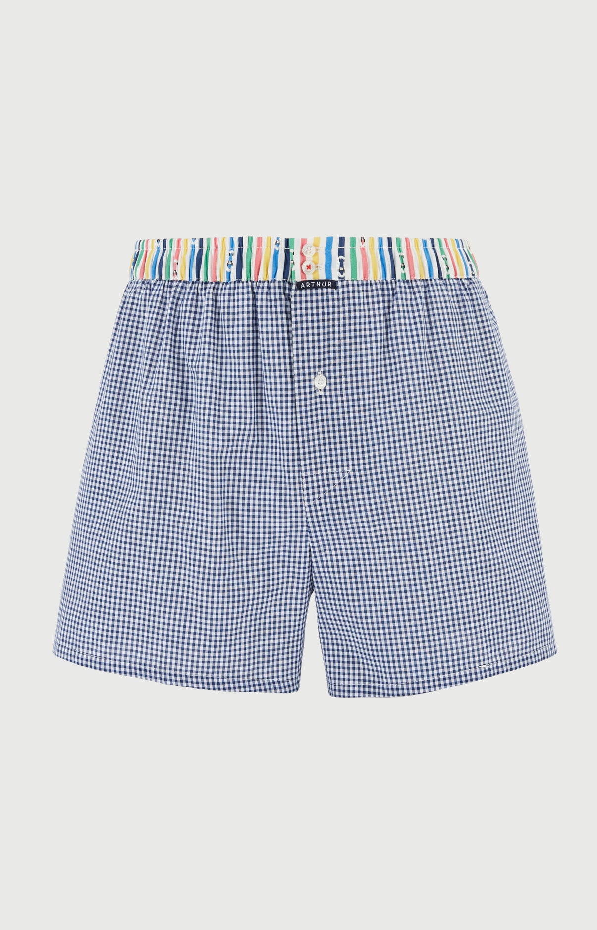 Caleçon avec suspensoir Le Club n°1201 Imprimé élastique rayé multicolore 3