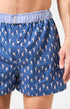 Caleçon avec suspensoir Le Club n°1222 Imprimé baigneurs en maillot multicolore élastique rayure bleu et blanc 1