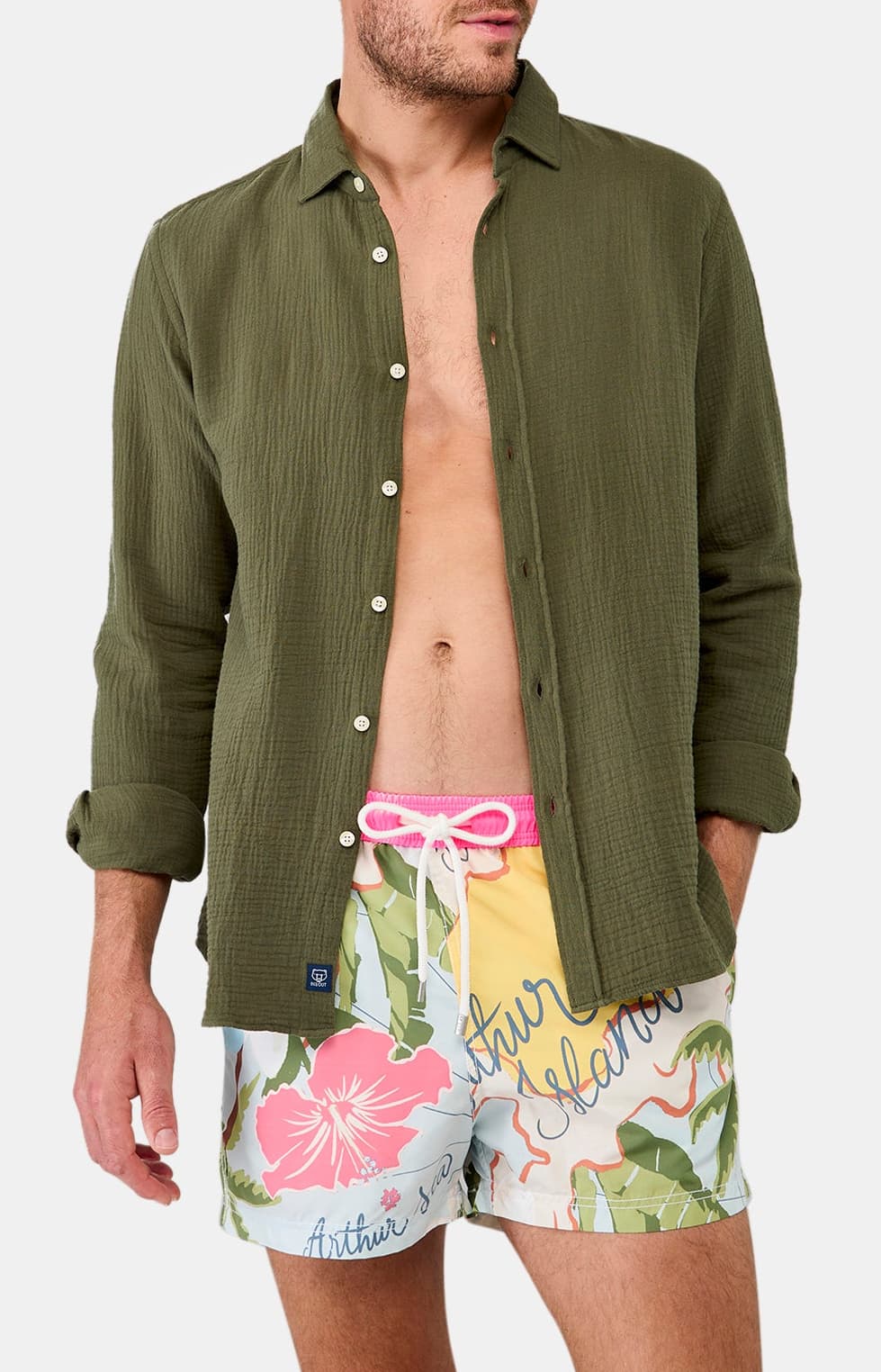 Chemise manches longues - Gaze de coton