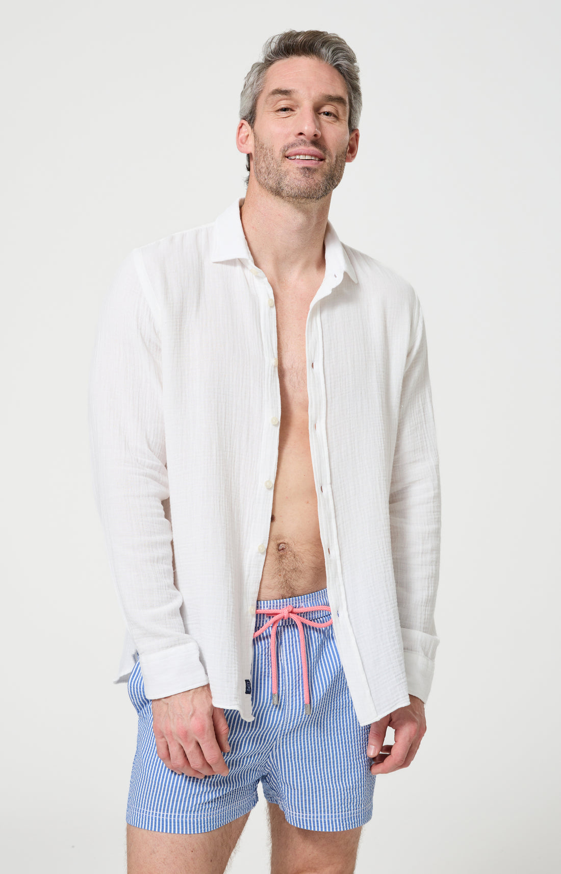 Chemise Homme White Manches longues Couleur BLANC 1