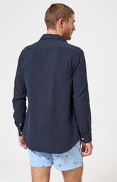 Chemise Homme Marina Manches longues Couleur MARINE 5