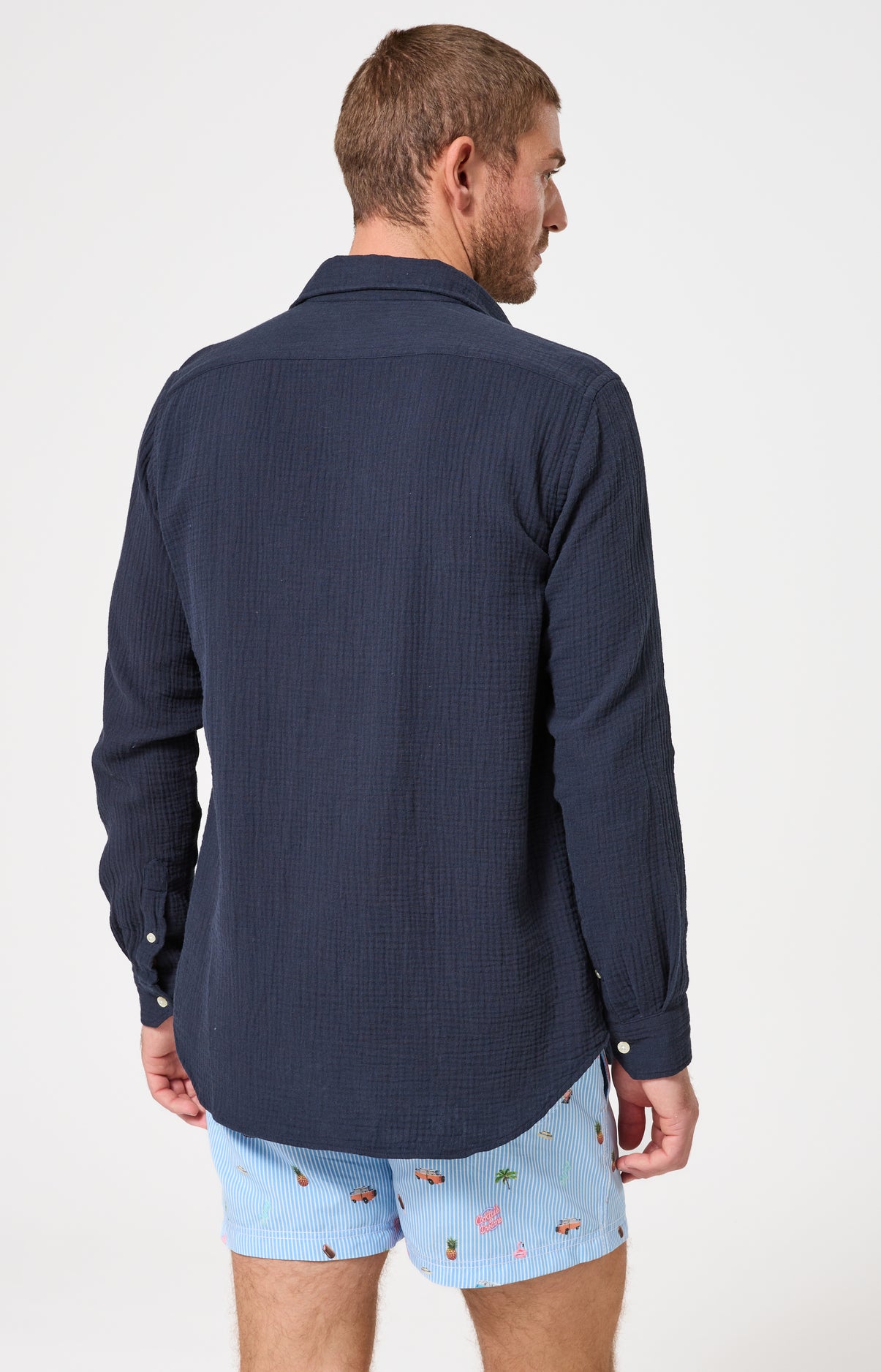 Chemise Homme Marina Manches longues Couleur MARINE 5