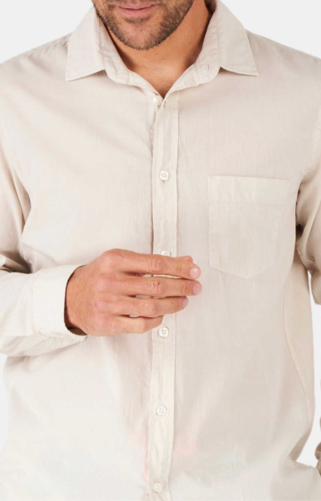 Chemise manches longues Voile de coton 2