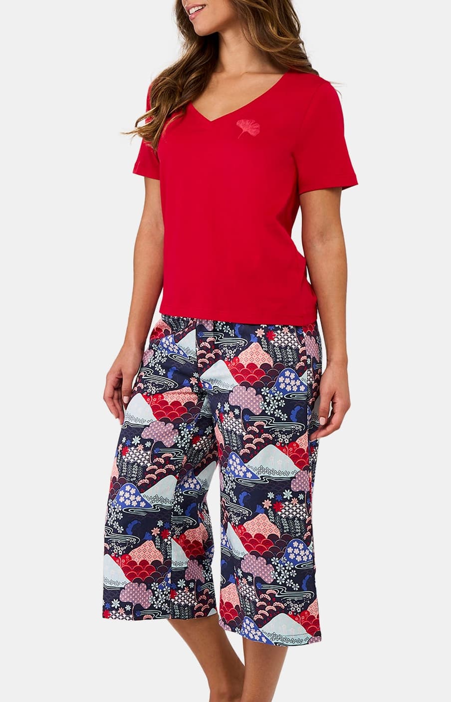Pyjashort Femme Fuji Marine 4