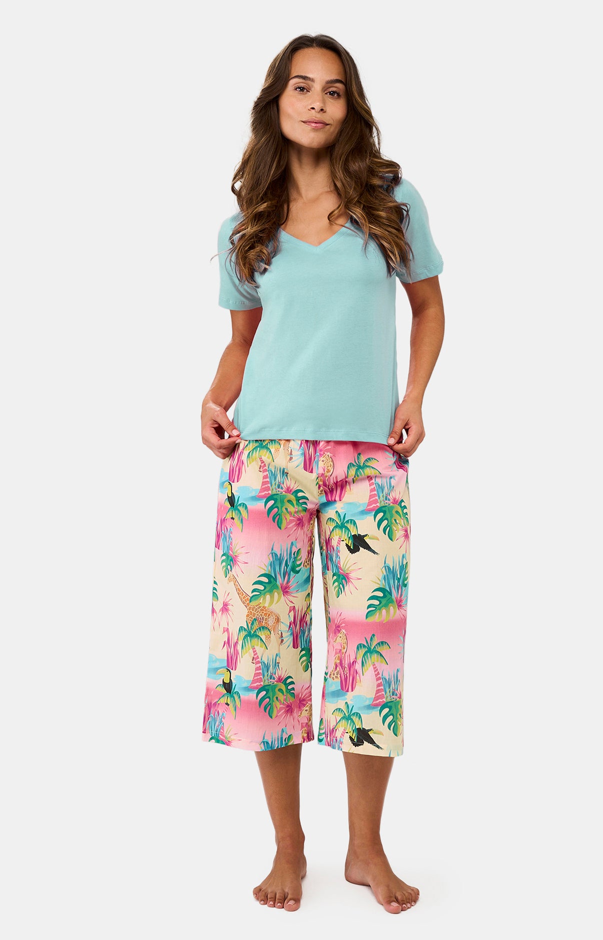 Oasis Capri Pyjamas Women's Pyjamas – Arthur - Main Image