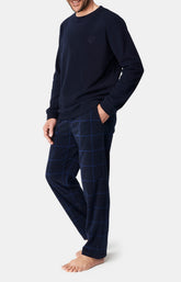 Pyjama long Femme Polaire Windsor Marine 4