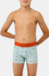 Boxer Enfant Camping Bleu 1