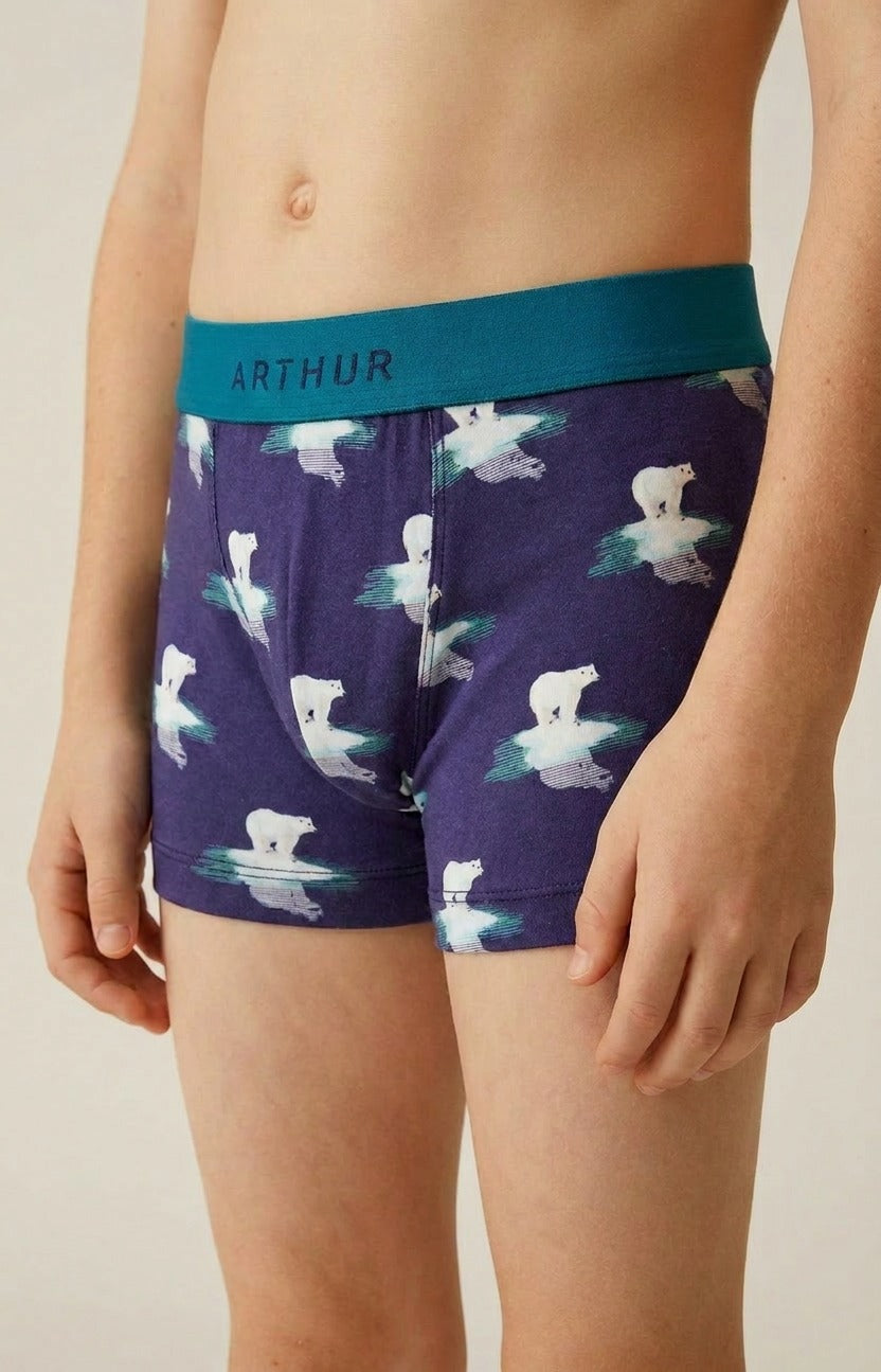 Boxer enfant en jersey de coton - Pôle position