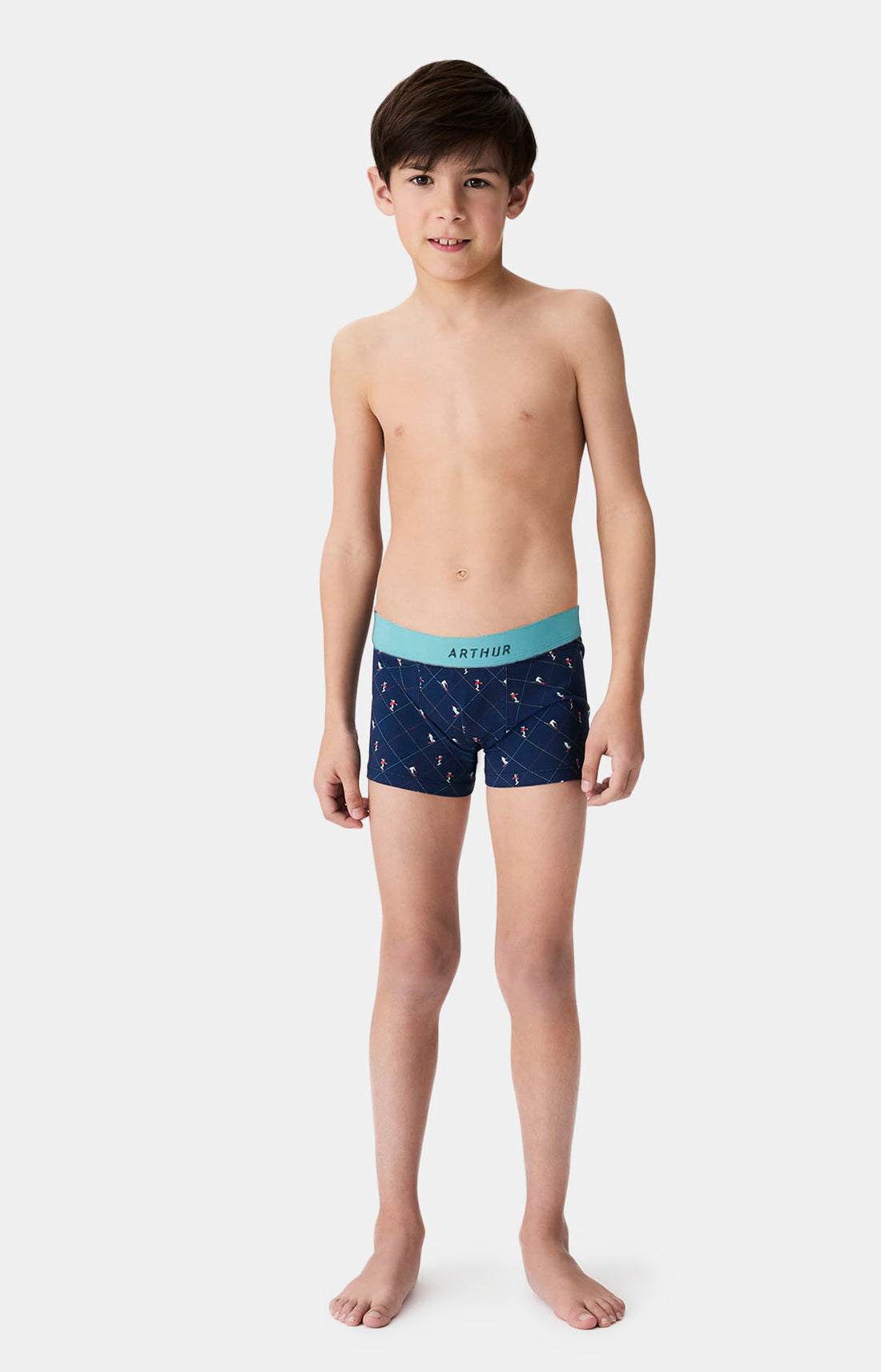 Boxers enfant Ski MARINE 1