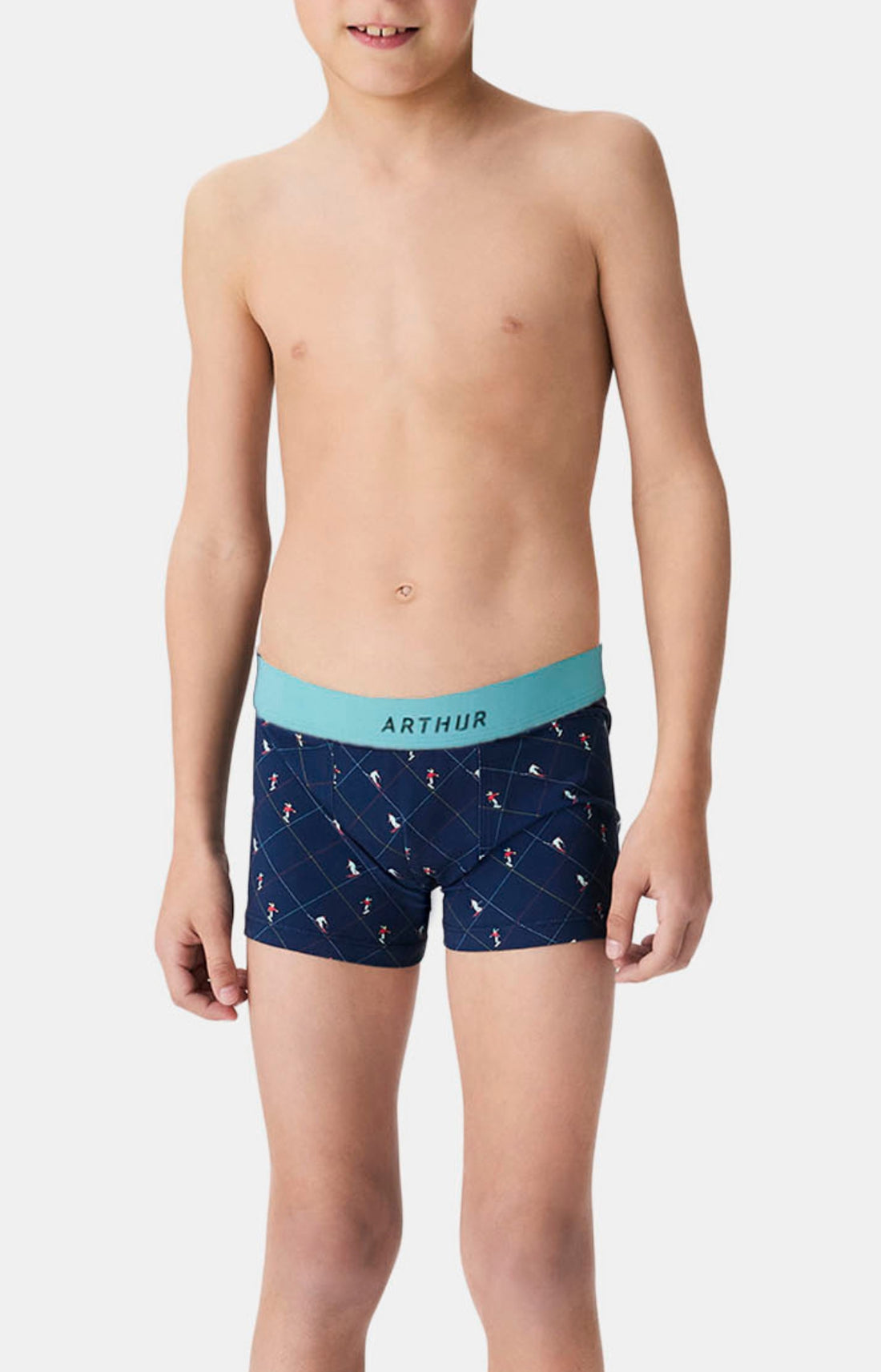 Boxers enfant Ski MARINE 1