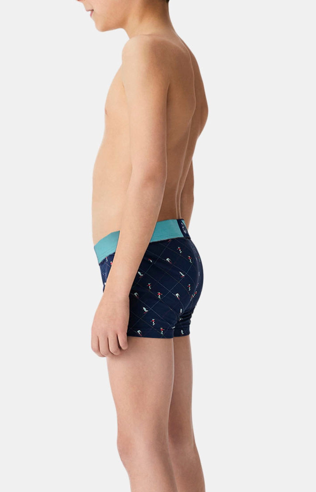 Boxers enfant Ski MARINE 2