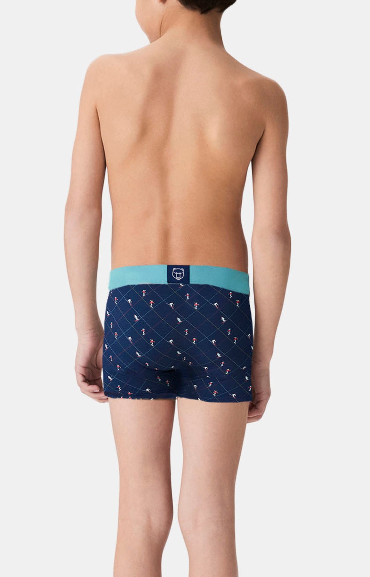 Boxer enfant en jersey de coton - Ski