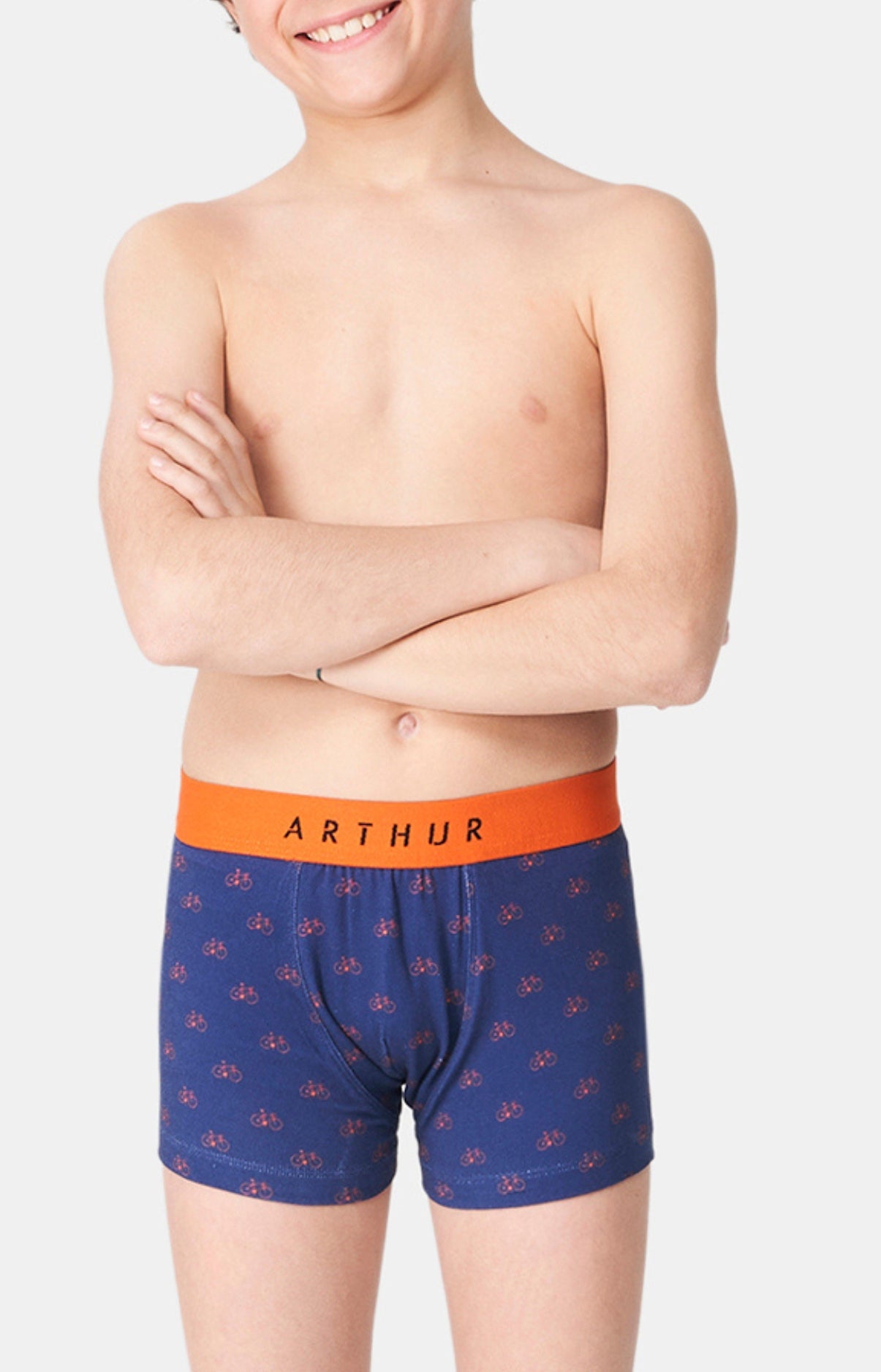 Boxer Enfant Vélo Marine 1