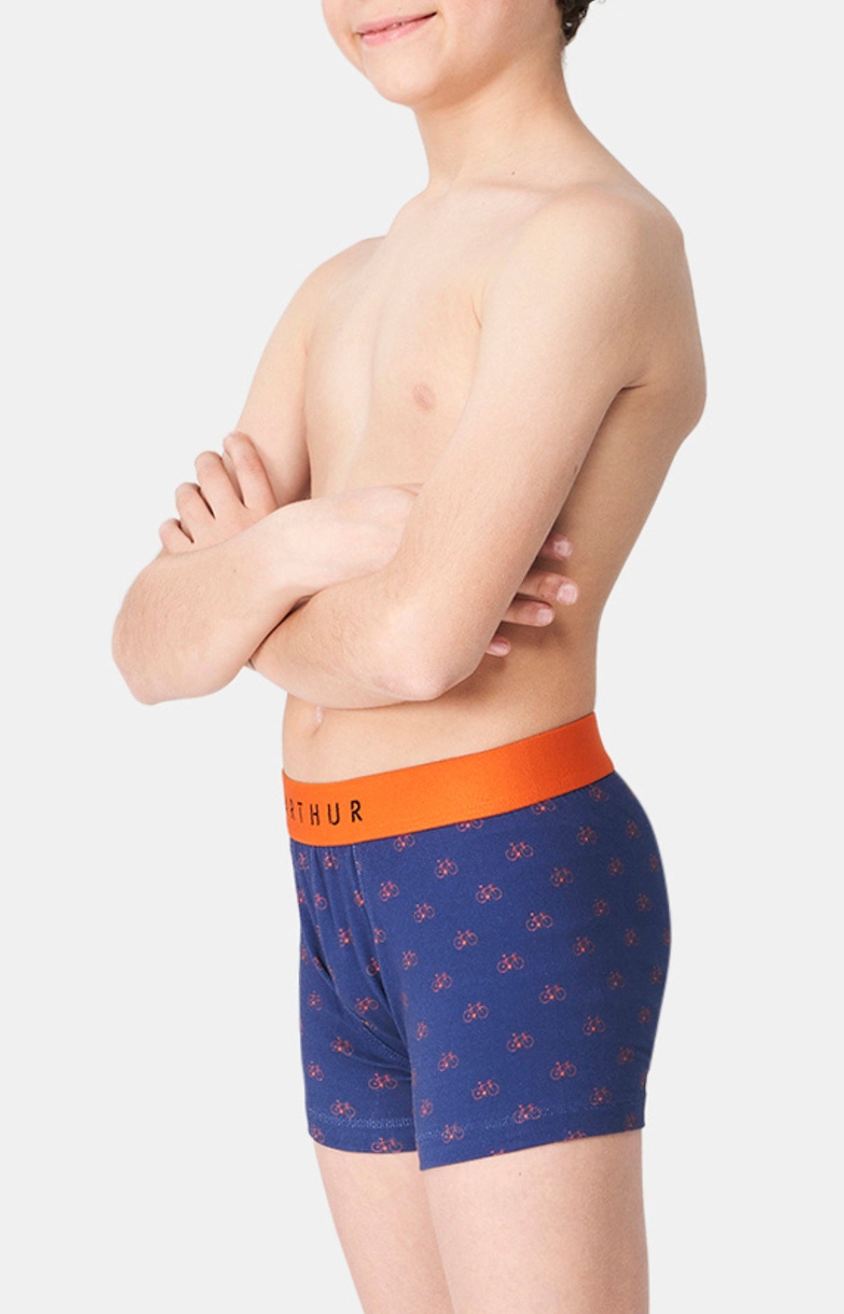 Boxer Enfant Vélo Marine 2