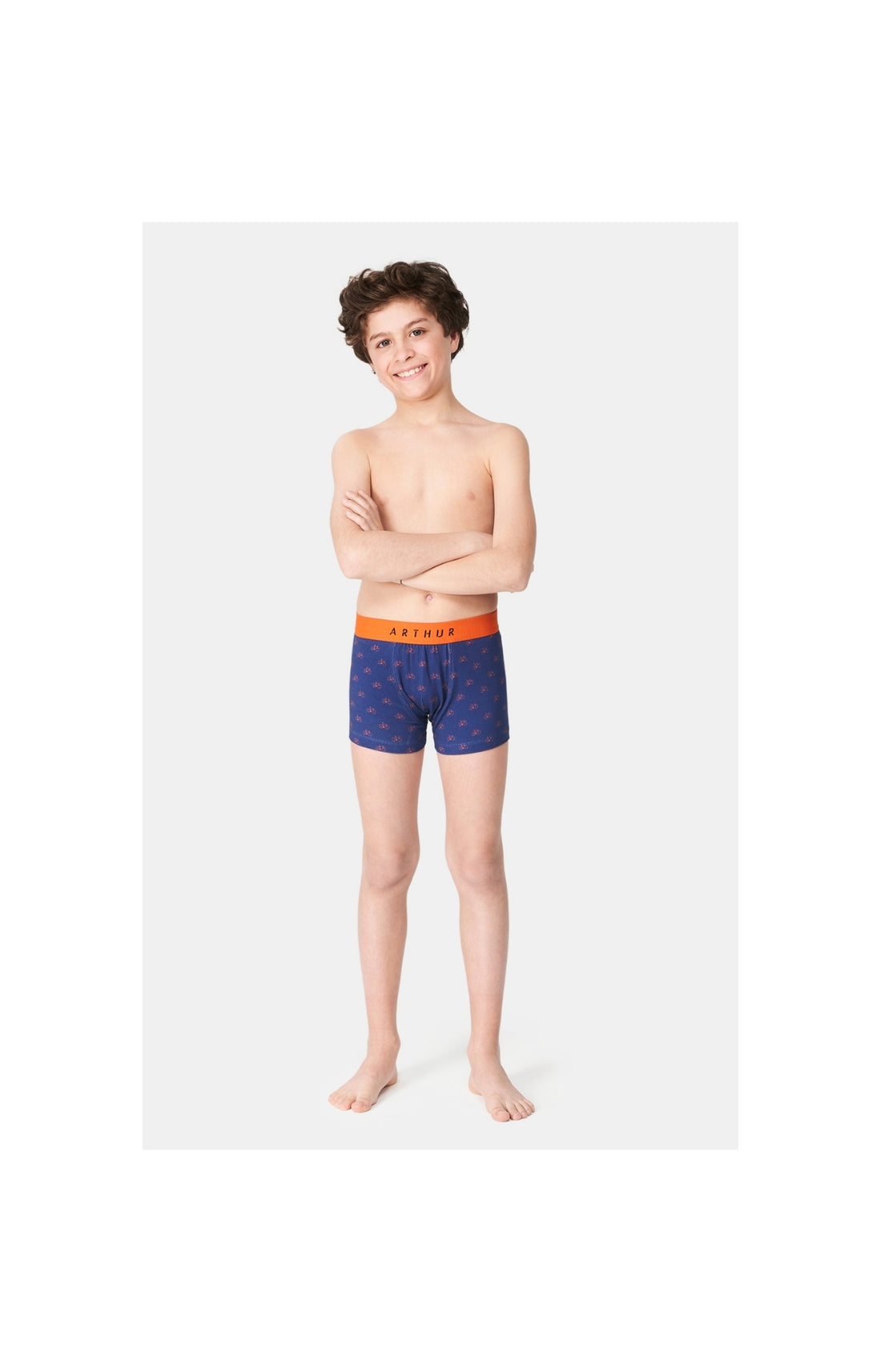 Boxer Enfant Vélo Marine 1