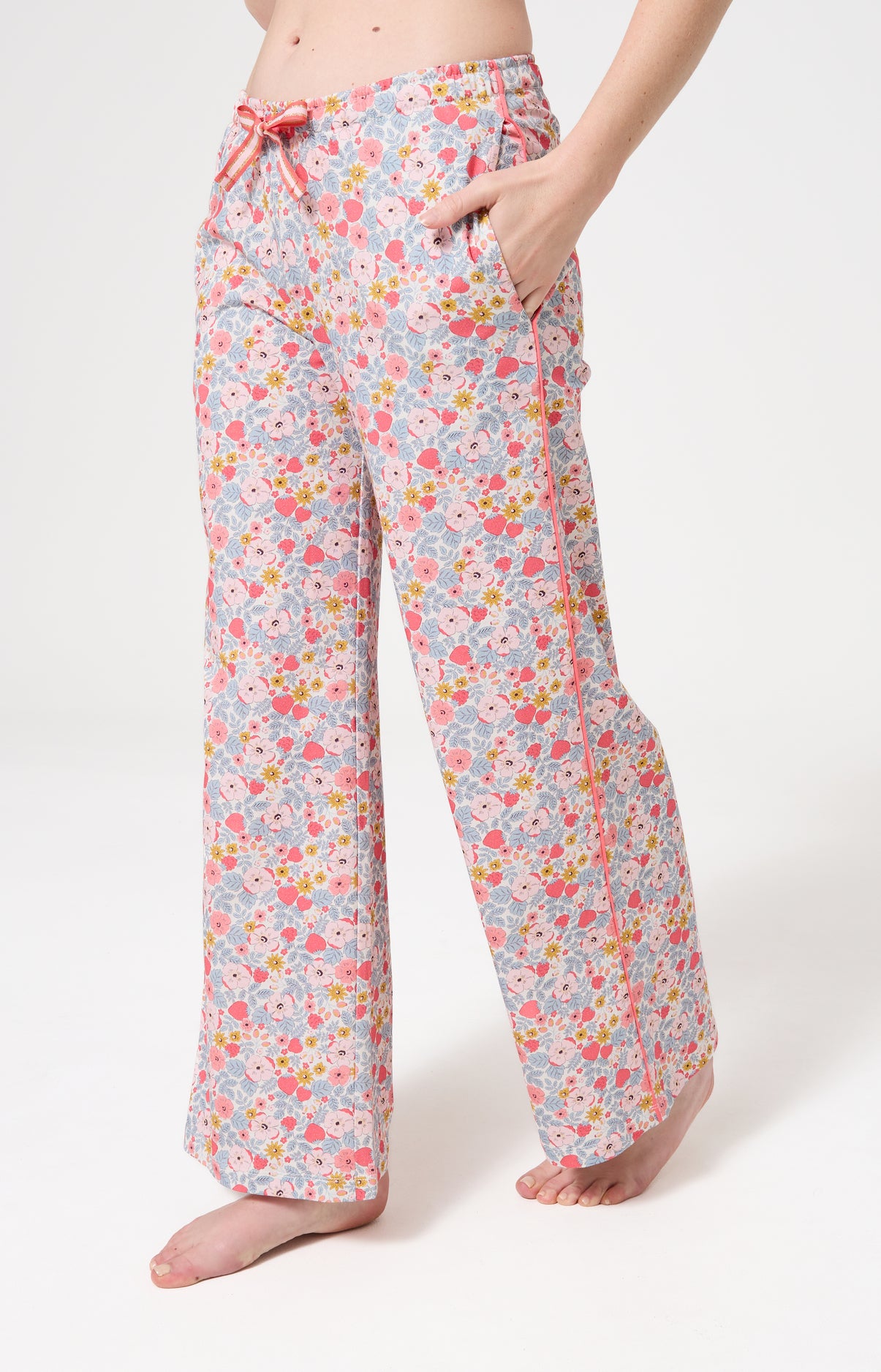 Bas Femme Nina Imprimé chien labrador avec fleurs 2