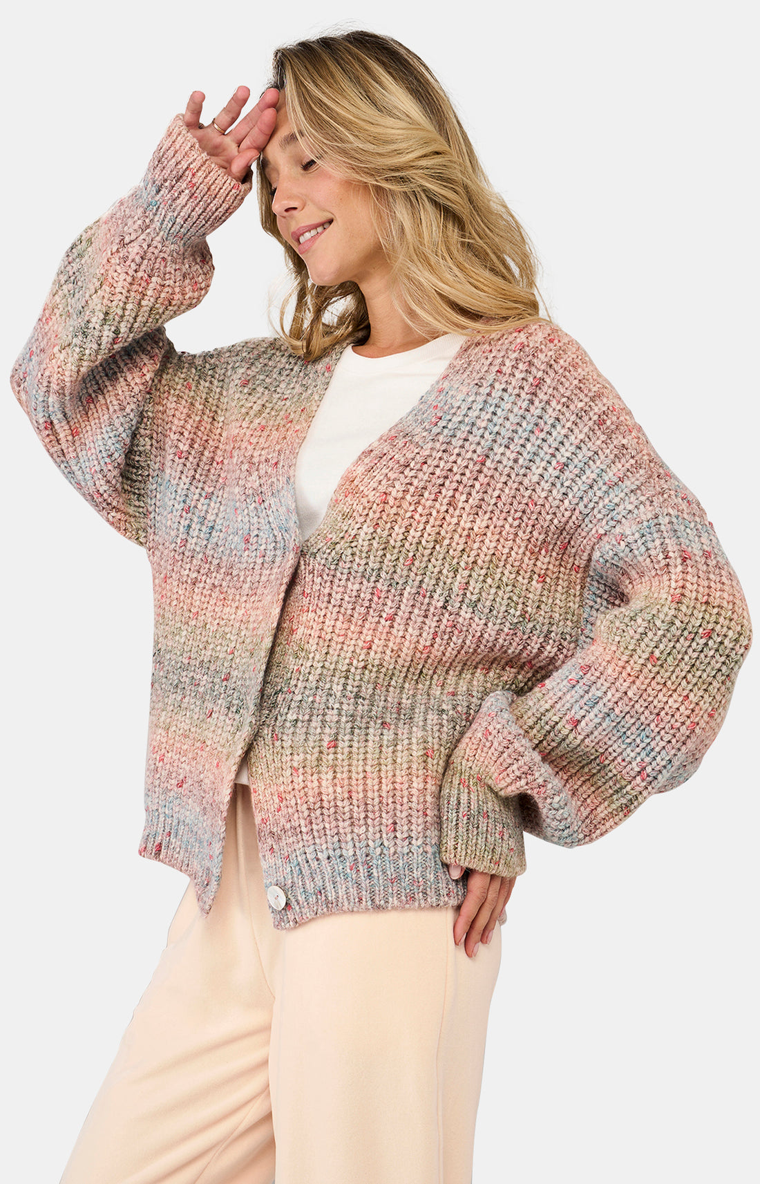 Gilet Femme Alpaga &amp; Laine de Mérinos Multicolore 2