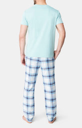 Pantalon Homme Carreaux Yale Blanc et Ivoire 5