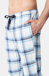 Pantalon Homme Carreaux Yale Blanc et Ivoire 2