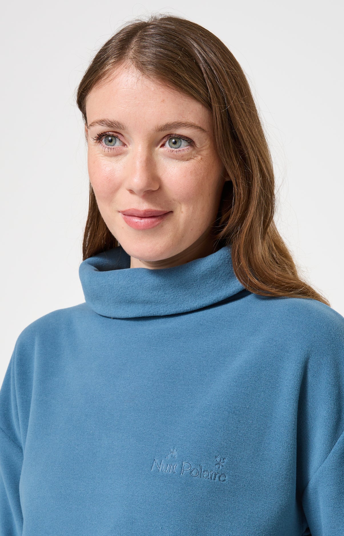 Pyjama polaire femme tartan bleu canard 2