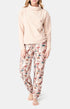 Pyjama long Femme Teddy Beige et Marron 1