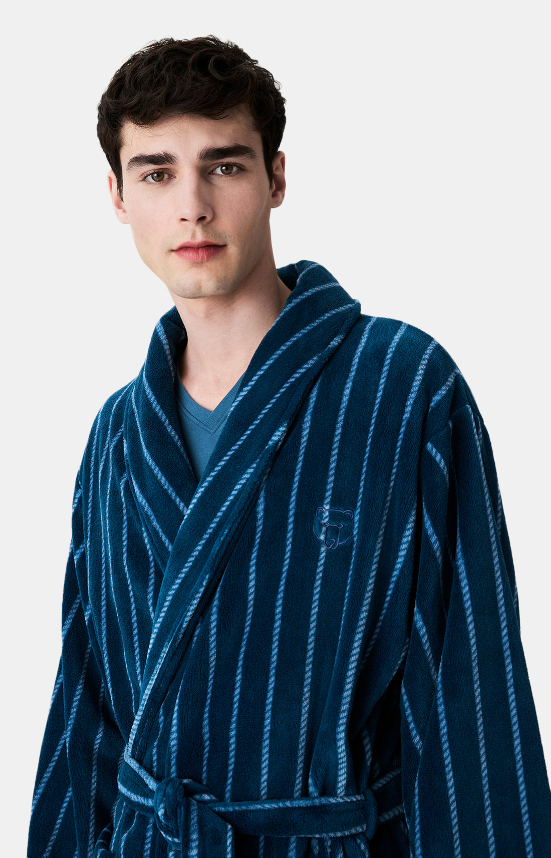 Robes de Chambre, Peignoirs &amp; Vestes Homme Pandastique PETROLE 2