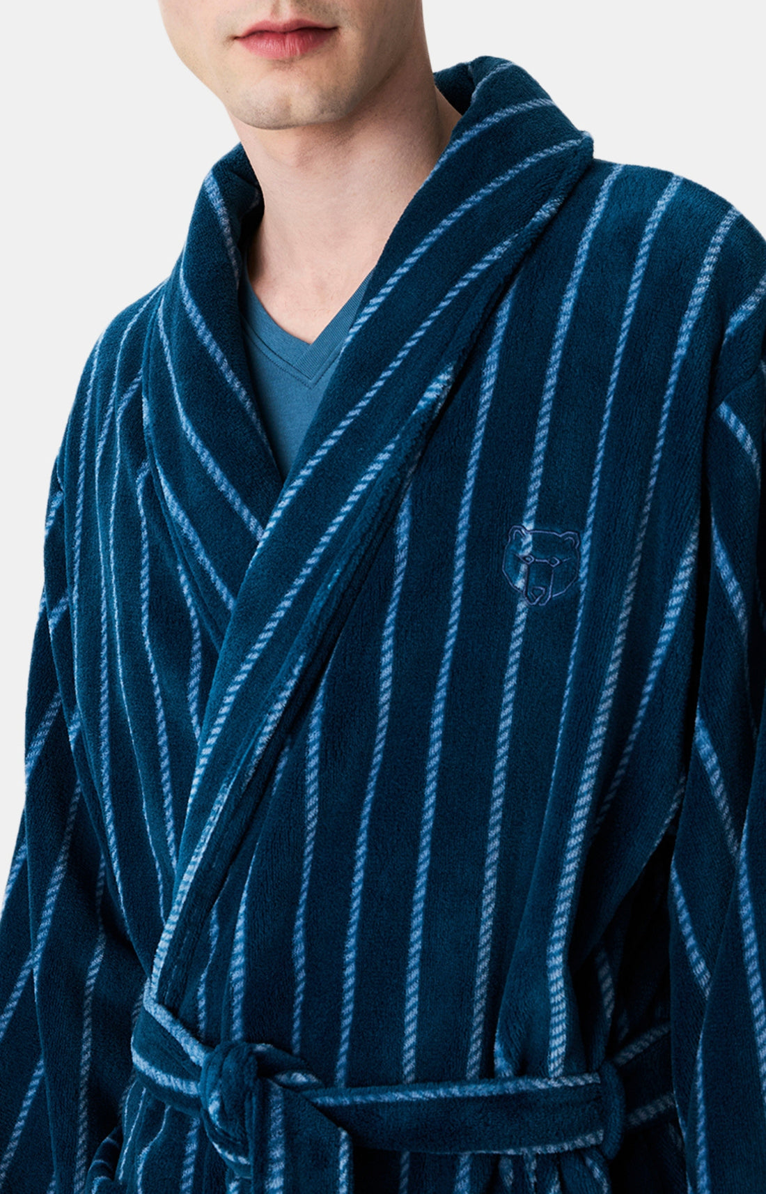 Robes de Chambre, Peignoirs &amp; Vestes Homme Pandastique PETROLE 2
