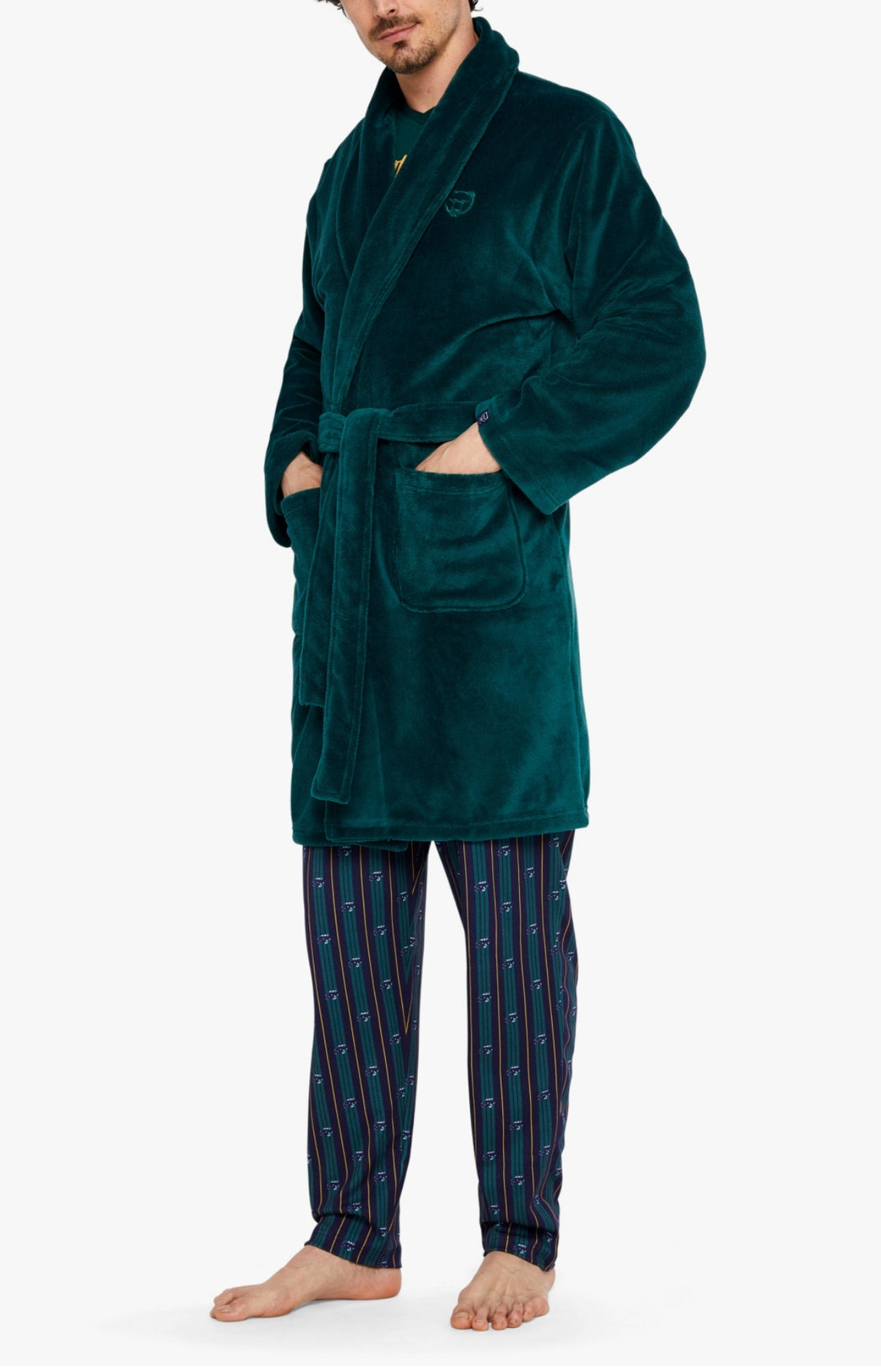 Robe de chambre Homme polaire Vert 2